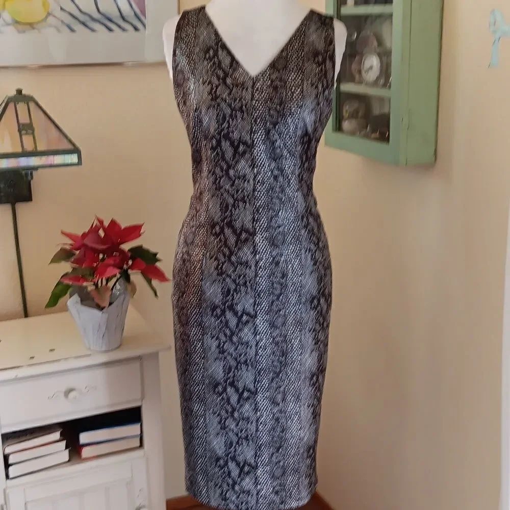 Trio New York Reptile Embossed Dress